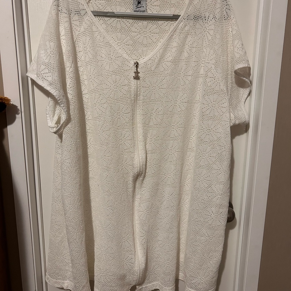 Beach by Jordan Taylor White Beach Knit Cover-Up